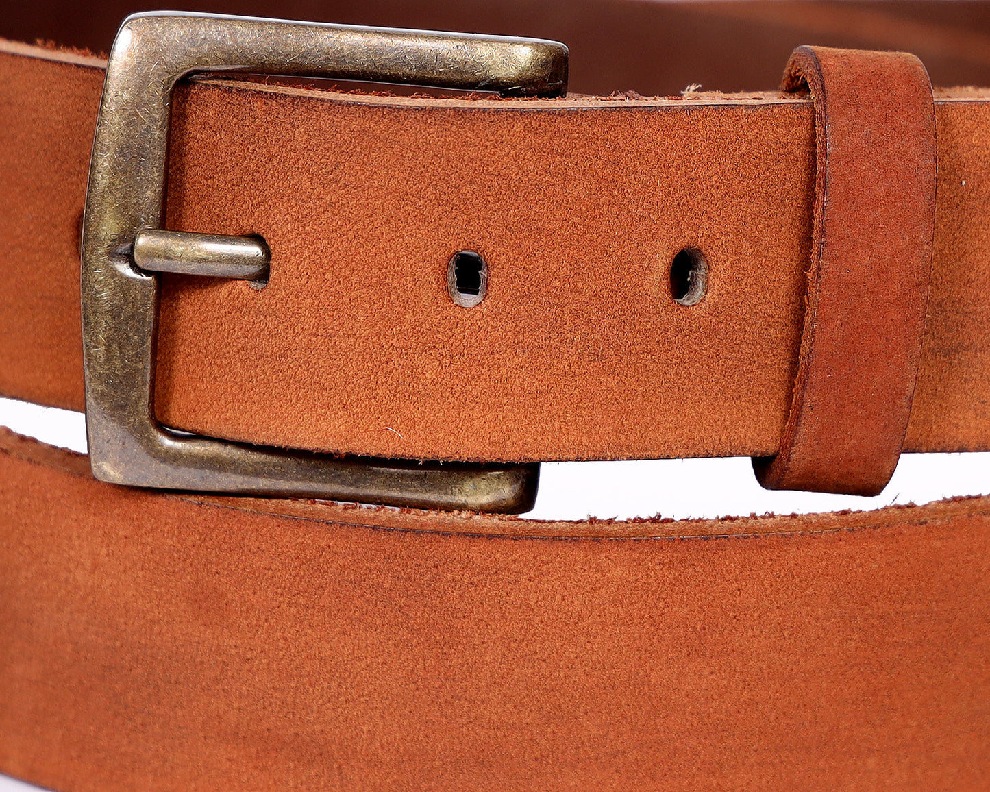 Celtic Premium Light Brown Leather Belt With Golden Buckle - CELTICINDIA