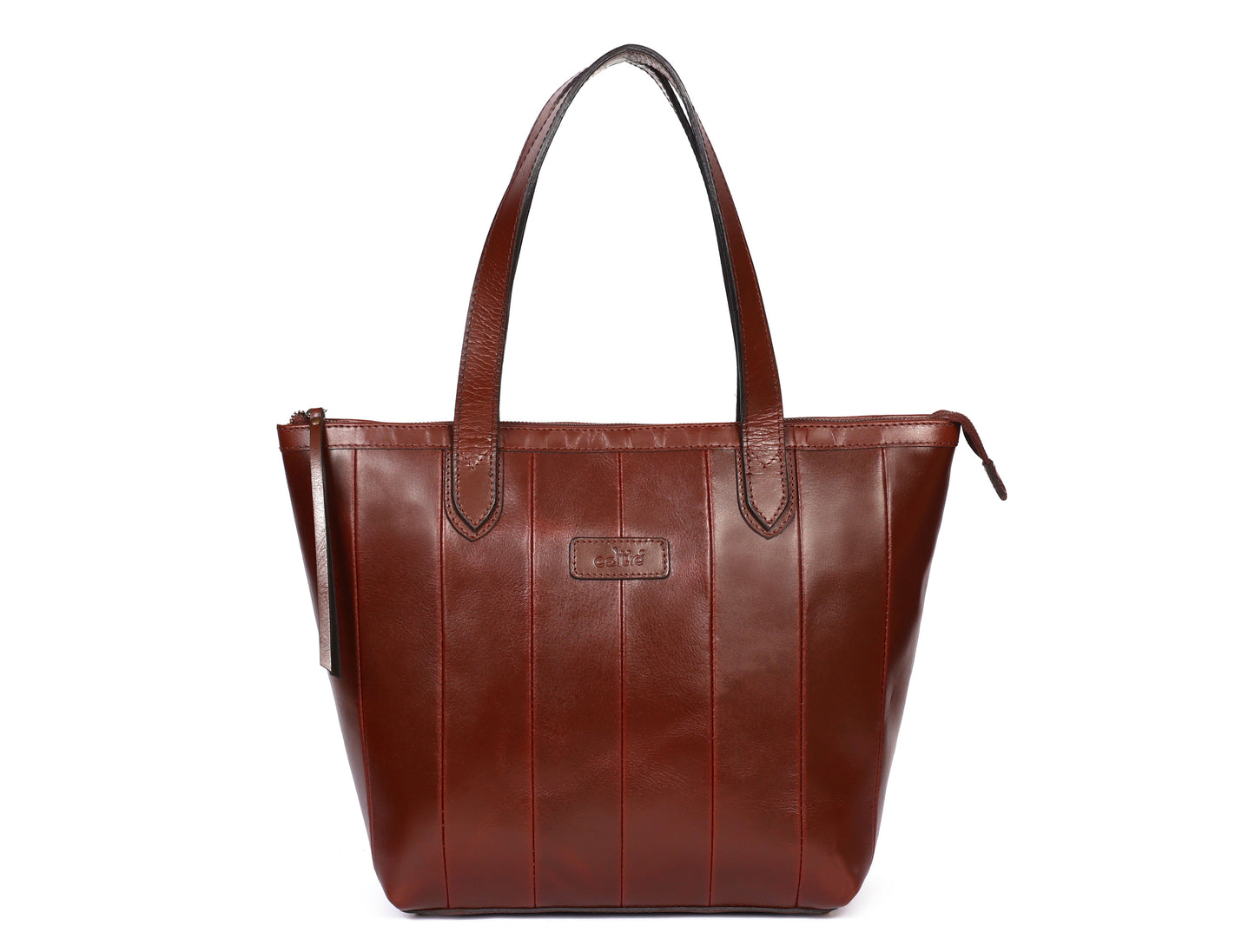Brown Leather Tote Bag, handcrafted with love in India - CELTICINDIA