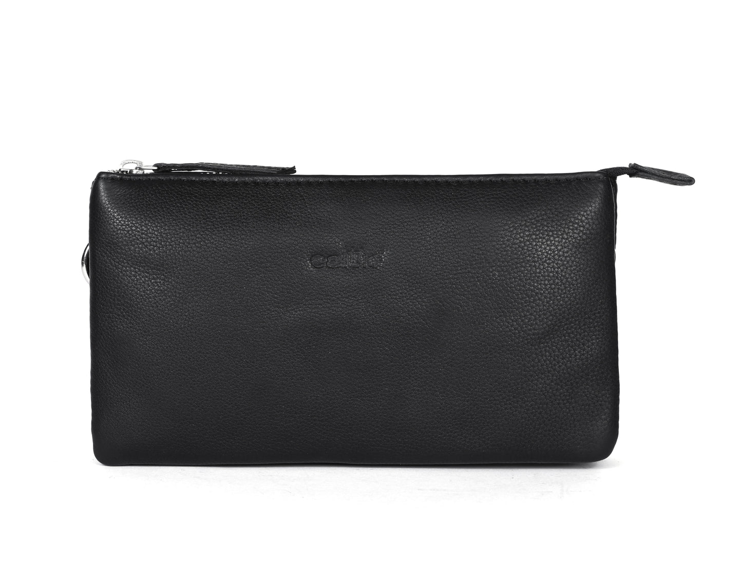 Black Smooth Leather Sling Bag: Timeless Elegance Meets Modern Convenience. - CELTICINDIA