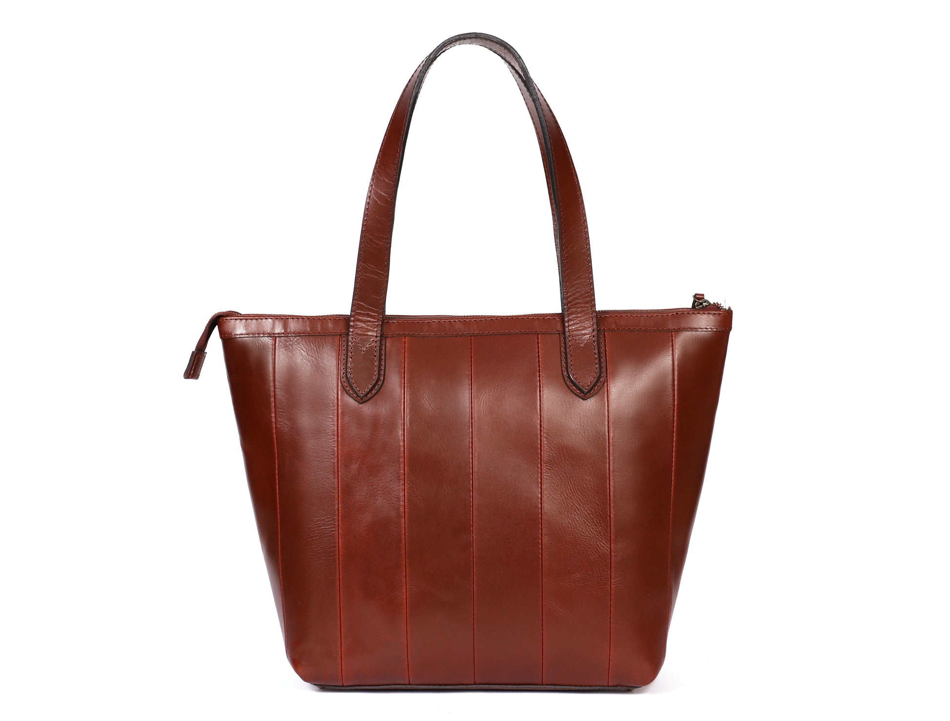 Brown Leather Tote Bag, handcrafted with love in India - CELTICINDIA