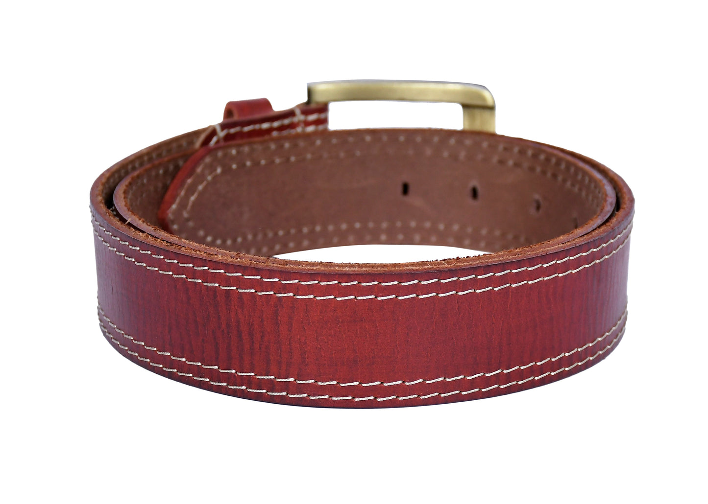 Celtic Premium Red Leather Belt - CELTICINDIA