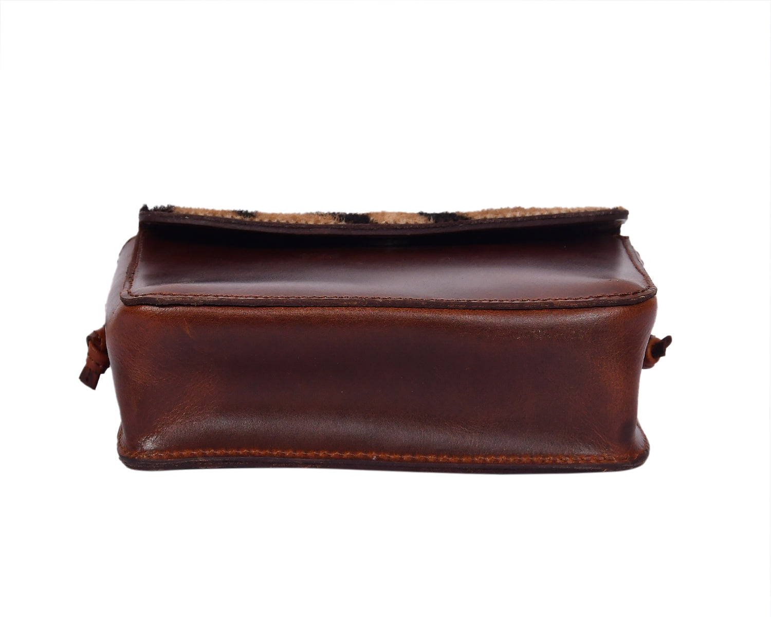 Elevate - Brown Leather Sling Bag with Hair-On Leather - CELTICINDIA
