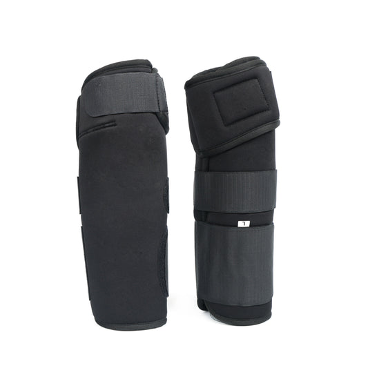 Durable Black EZ Wrap Lite Hind Horse Boots – Synthetic Nylon Laminated, Classic Equine. HB-1033