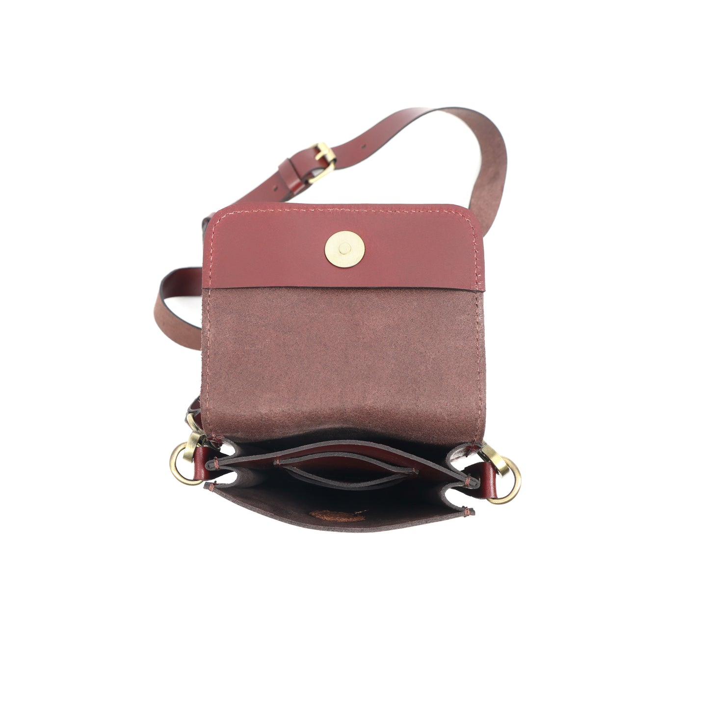 Brown Leather Mobile Pouch with Detachable Sling  Stylish & Functional Crossbody Case.LA-1428