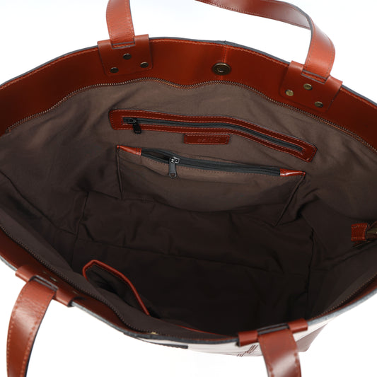 Premium Leather Tote Bag – Stylish, Spacious & Durable. BG-1613