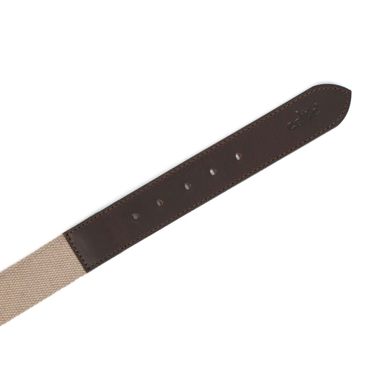 Premium Leather Belt with Webbing – 35mm Wide. LB-831