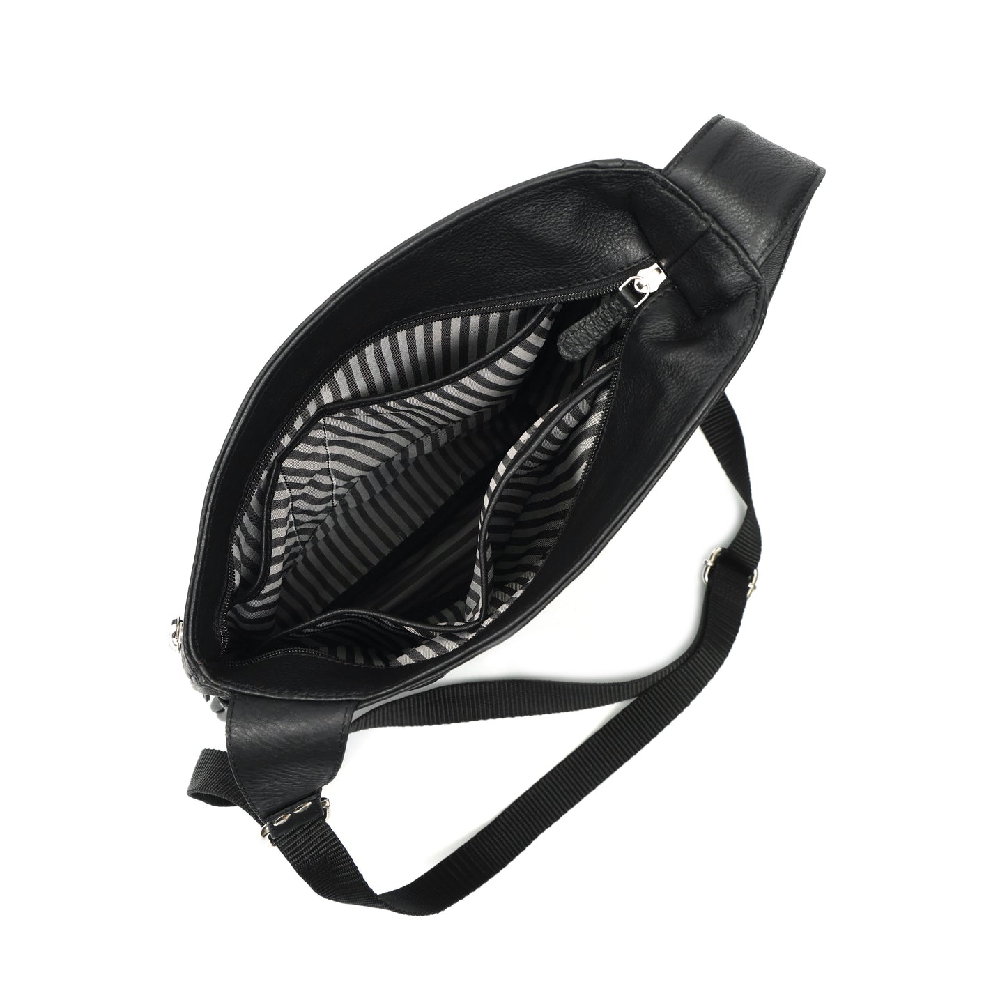 Leather Shopper One Handle Non-Detachable Sling Strap Crossbody Sling Bag