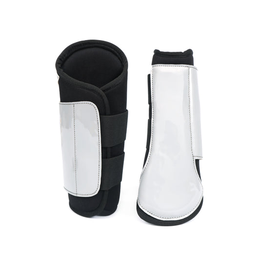 Synthetic Eqyitec Multiteq Horse Boots in White – Premium Equestrian Gear. HB-1043