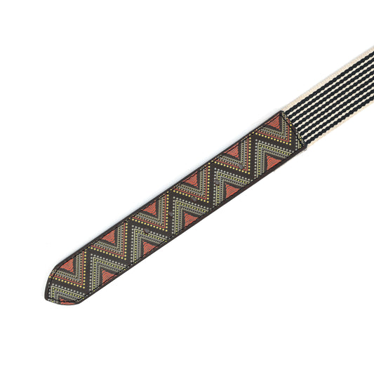 Premium Leather Belt with Webbing – 38mm. LB-832