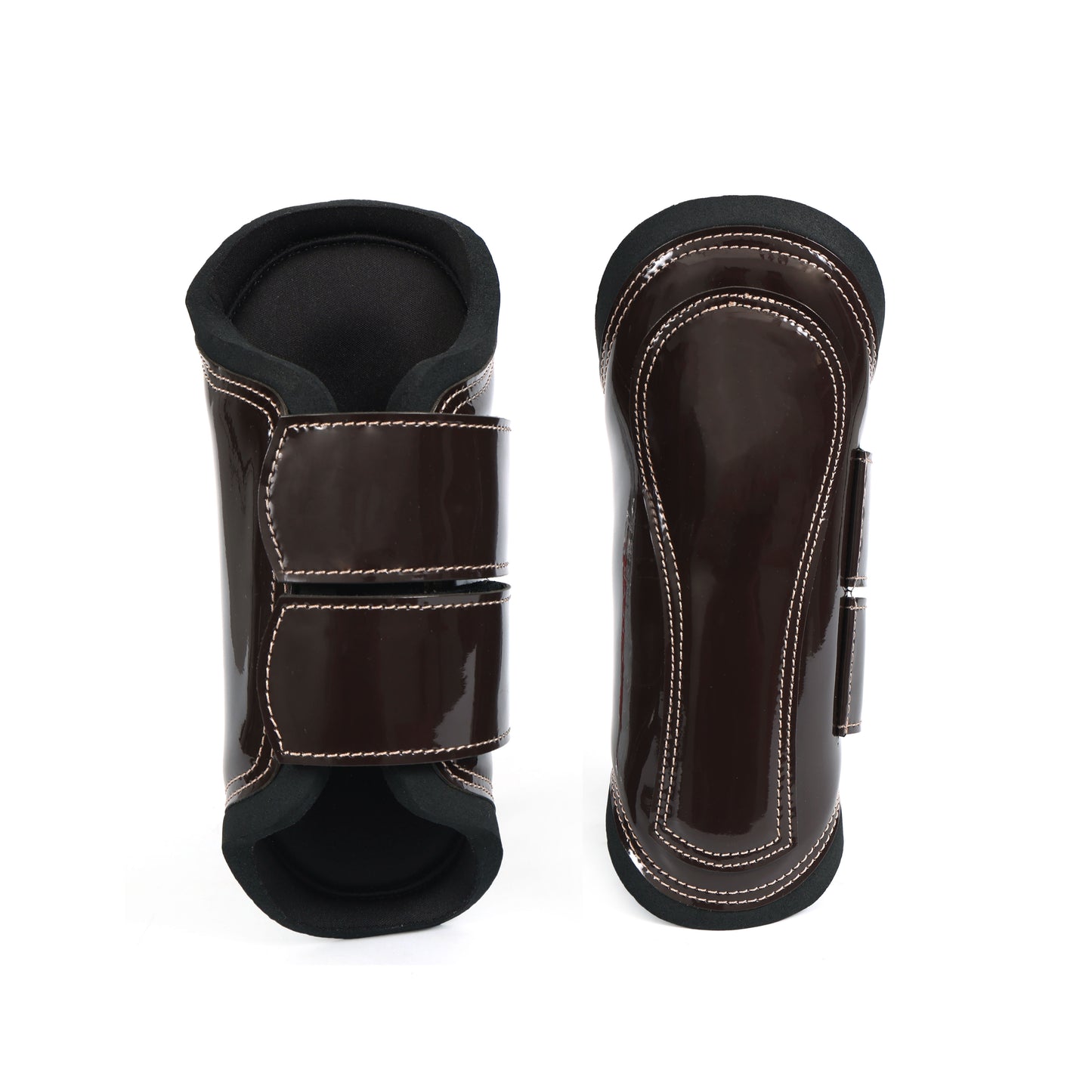 Durable Black Synthetic Horse Brushing Boots – Essential Hoof Guard. HB-1032