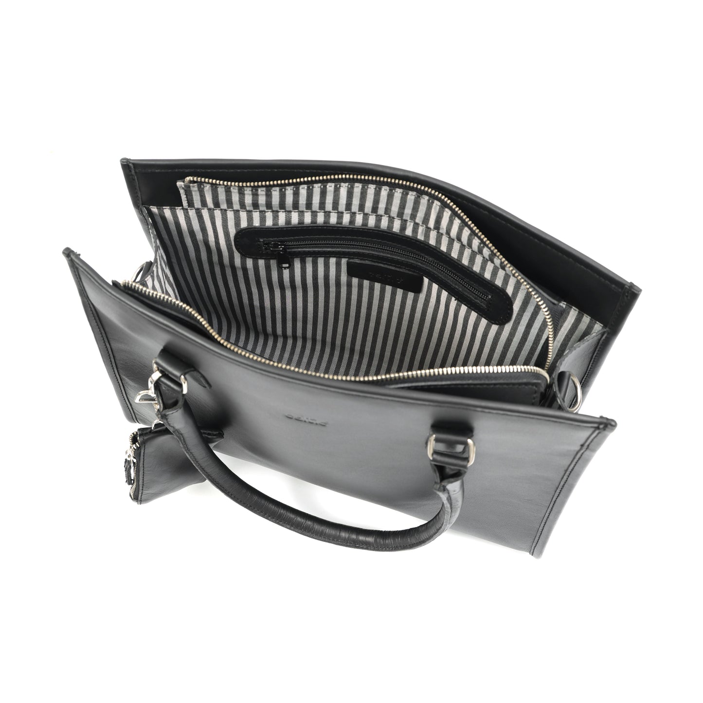 Premium Black Genuine Leather Tote Bag for Women | Spacious Work, Travel & Office Handbag | Stylish Shoulder Bag with Sling Strap Art:-BG-1677