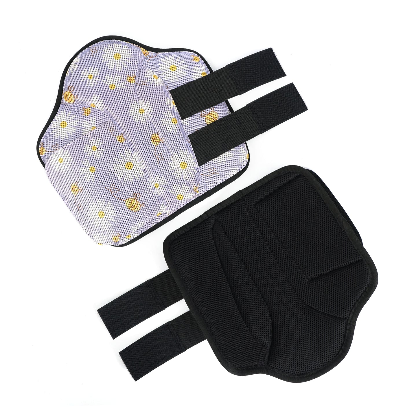 EquiFit MultiTeq Light Blue Nylon Boots with Flower Design – High-Performance Horse Boots. HB-1042