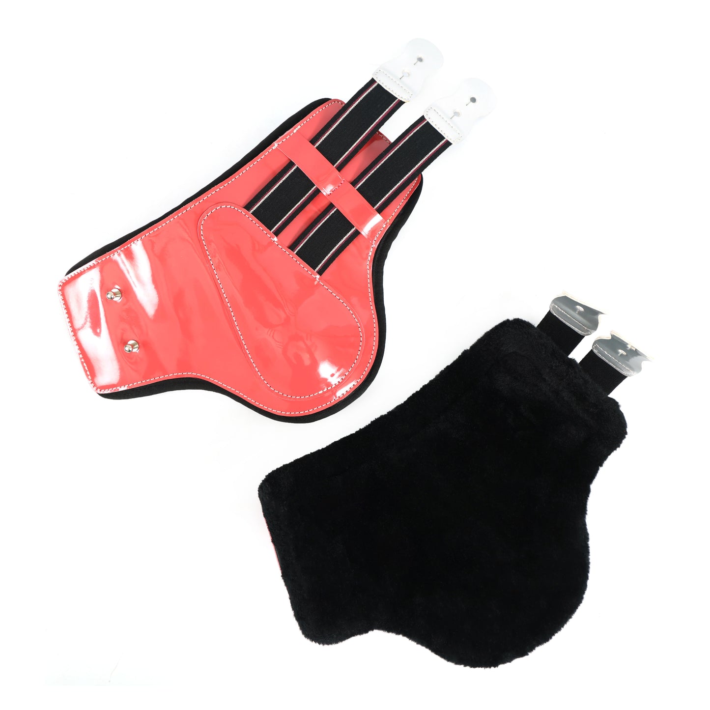 Pink Glossy Synthetic Splint Horse Boots – Durable Leg Protection. HB-1022