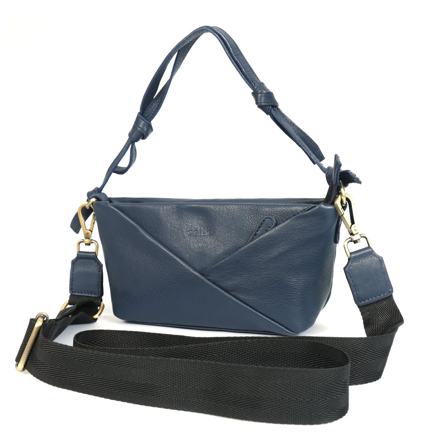 Premium Leather Hobo Shoulder Bag with Adjustable Strap, Zip Closure & Inner Pockets