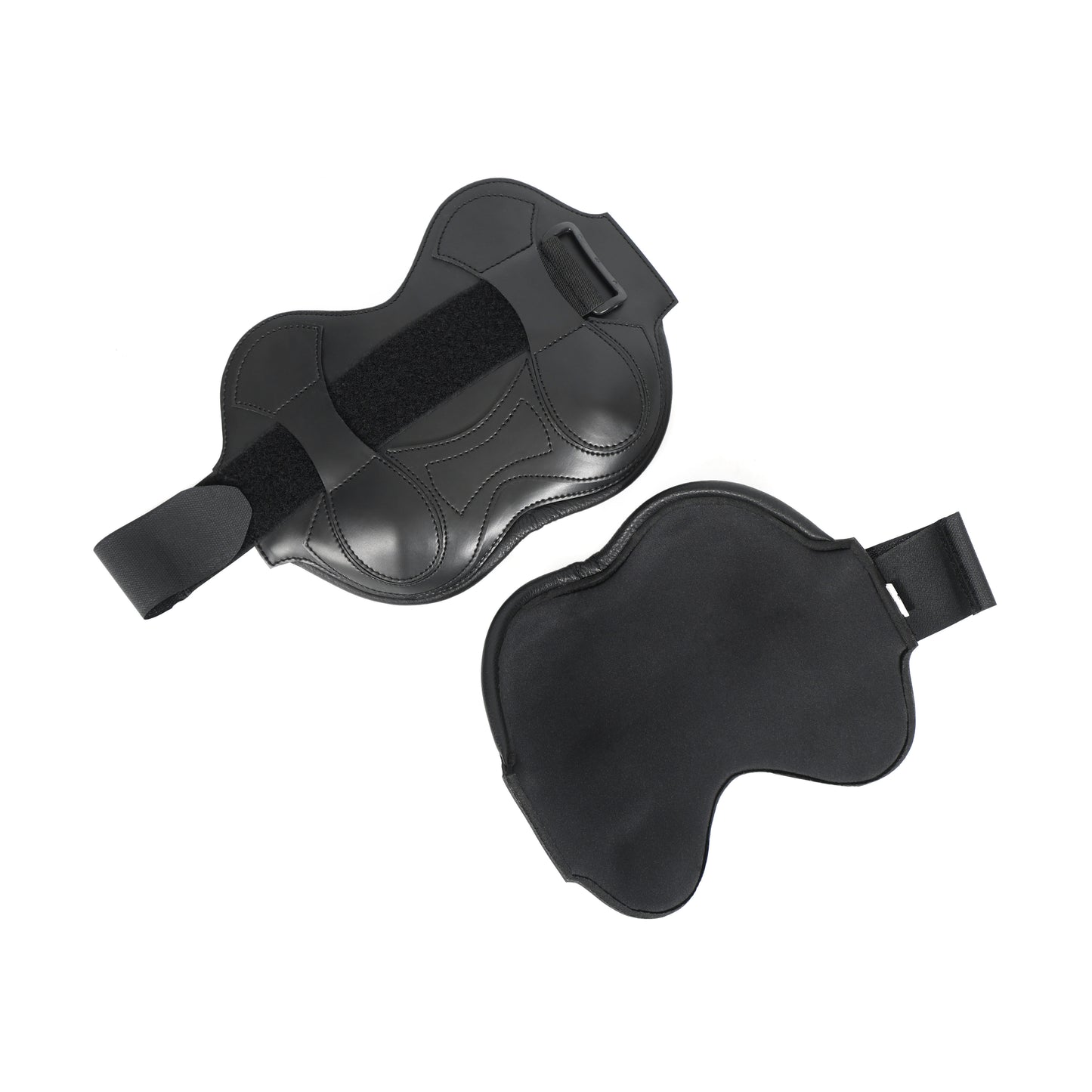 Durable Polo Fetlock Boots – Black Leather Horse Leg Protection. HB-1047