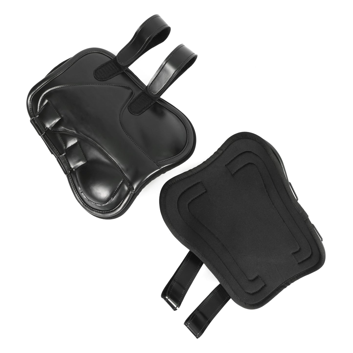 Durable Black EquiFit D-Tag Front Horse Boots – Leather Construction. HB-1036