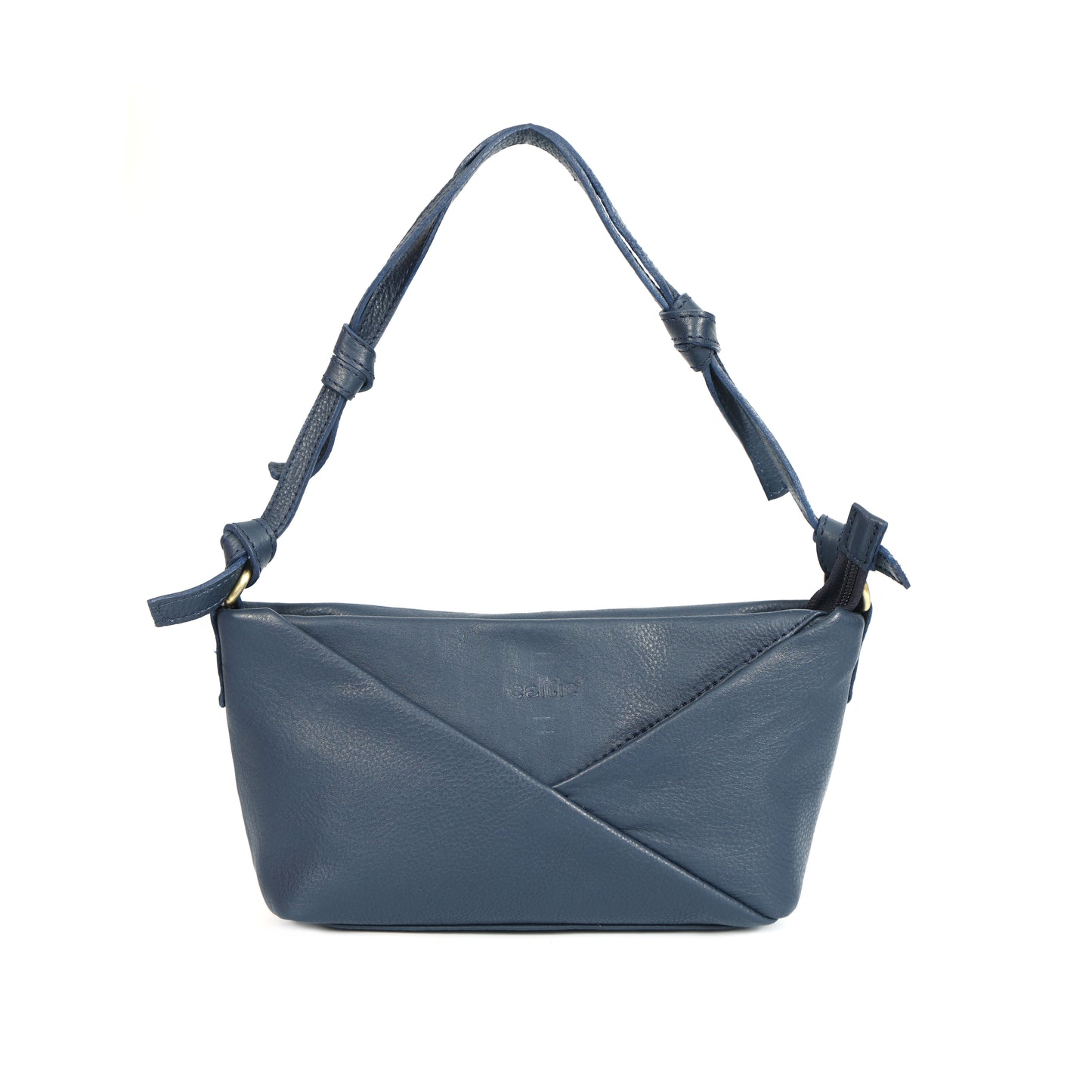 Premium Leather Hobo Shoulder Bag with Adjustable Strap, Zip Closure & Inner Pockets