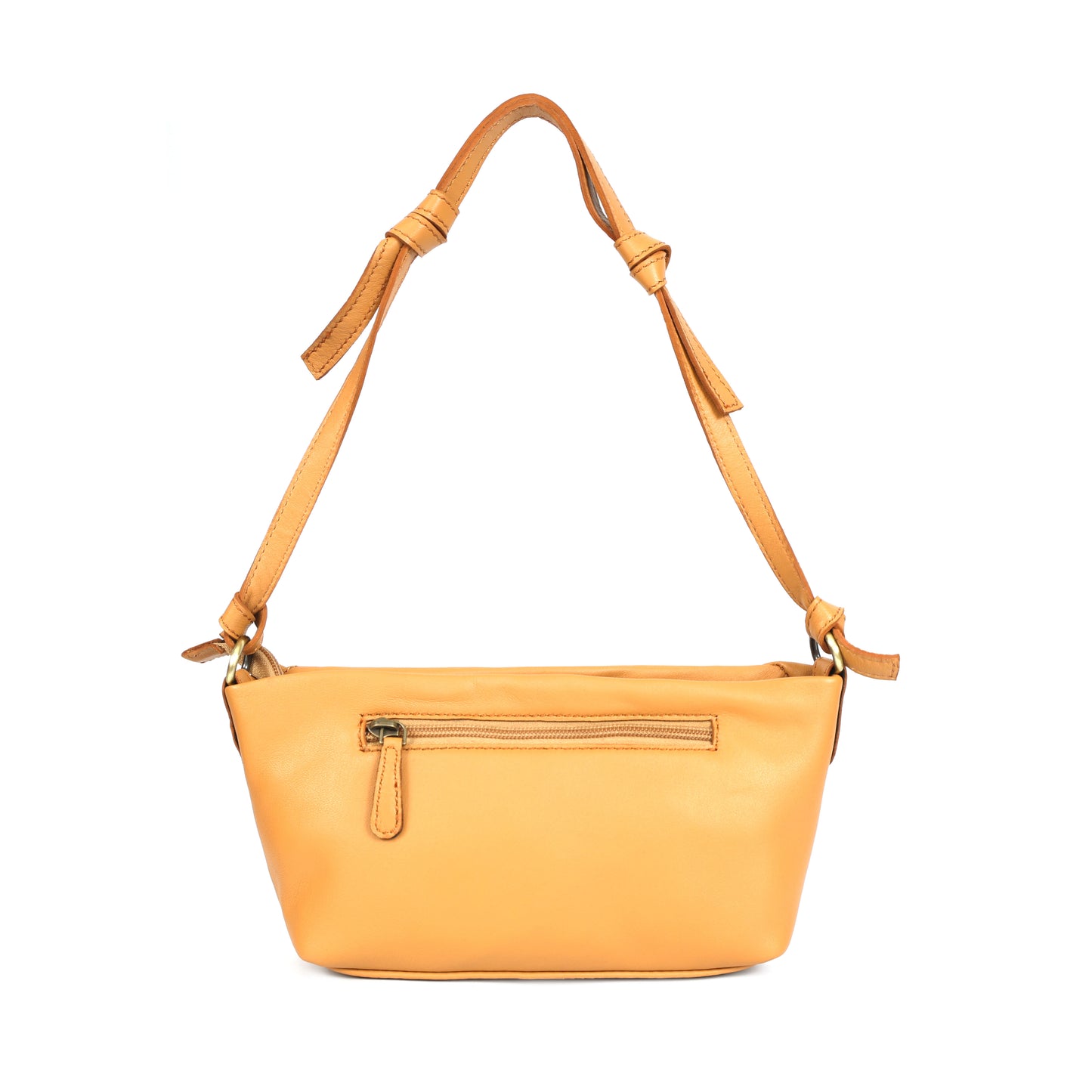 Premium Leather Hobo Shoulder Bag with Adjustable Strap, Zip Closure & Inner Pockets