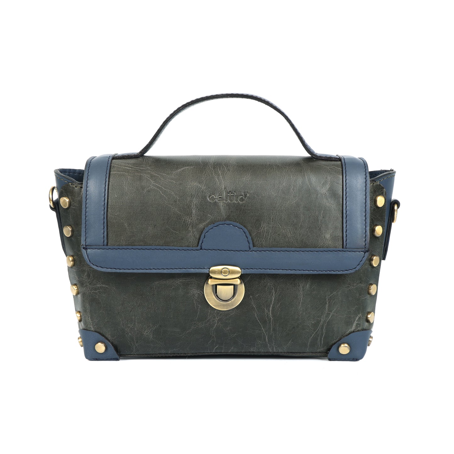 Premium Genuine Leather Crossbody HandBag with Top Handle, & Adjustable Strap