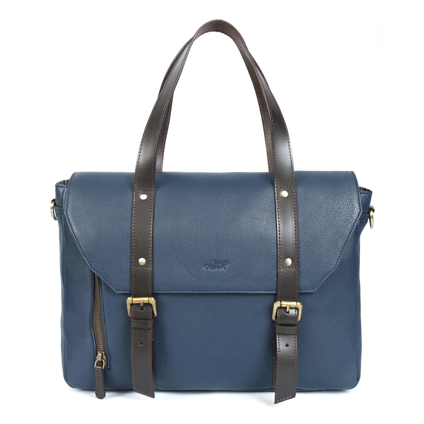 Vintage Blue Messenger Bag for Men and Women | Stylish Laptop & Office Travel Bag
