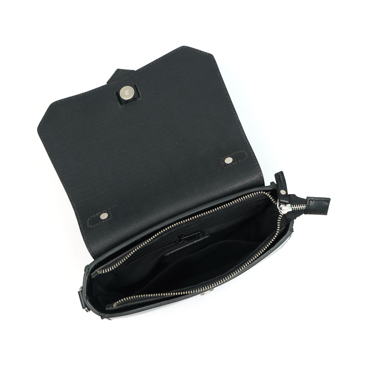 Premium Leather Mini Satchel Sling Crossbody Bag
