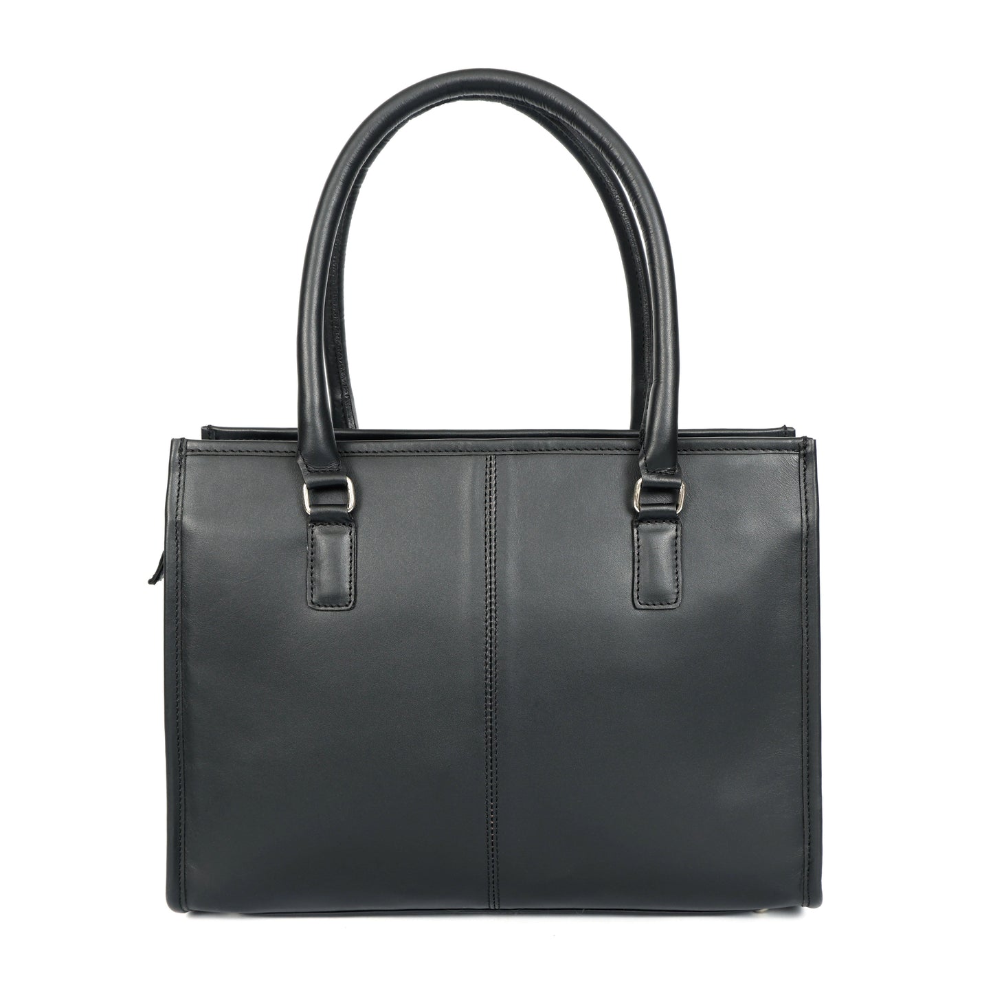Premium Black Genuine Leather Tote Bag for Women | Spacious Work, Travel & Office Handbag | Stylish Shoulder Bag with Sling Strap Art:-BG-1677