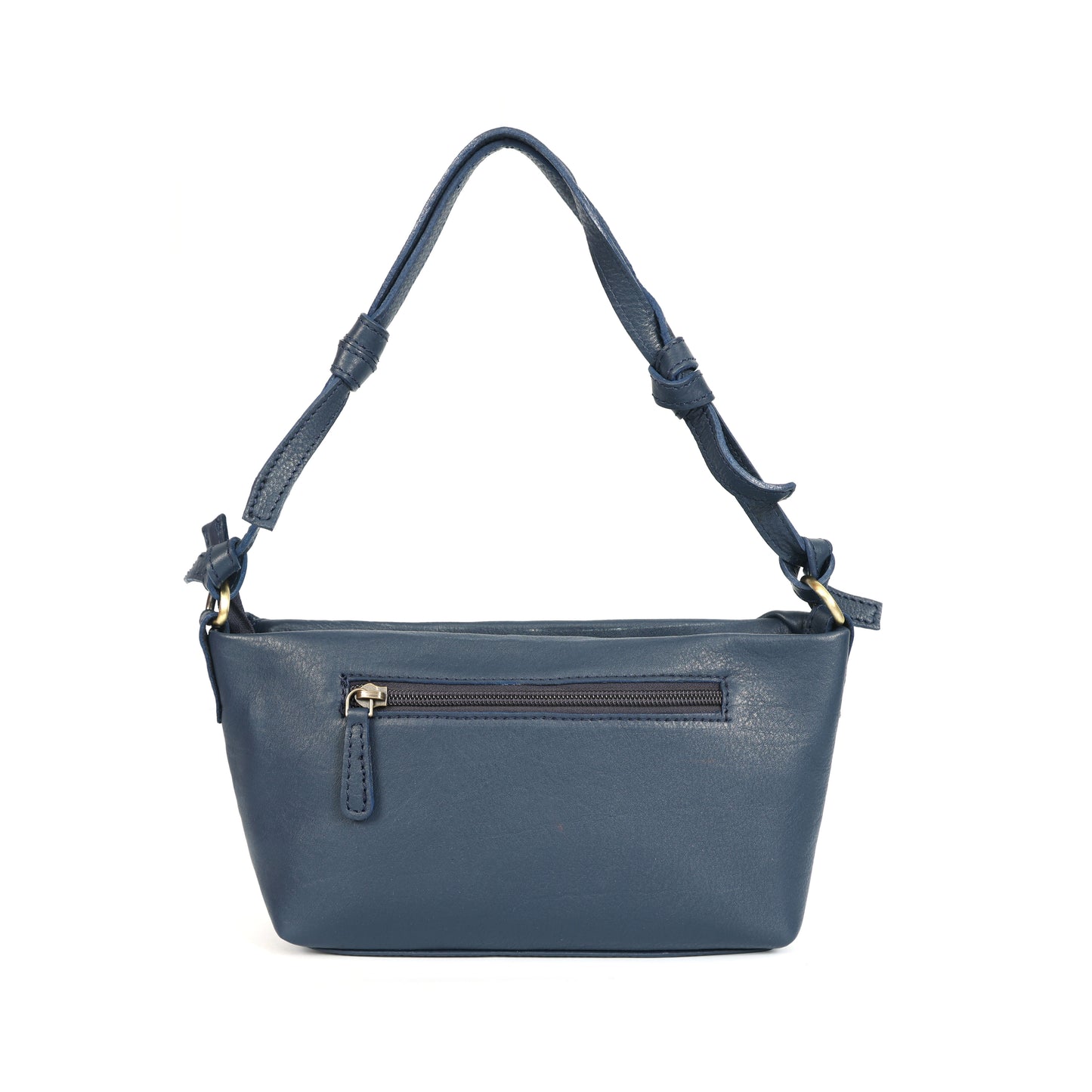 Premium Leather Hobo Shoulder Bag with Adjustable Strap, Zip Closure & Inner Pockets