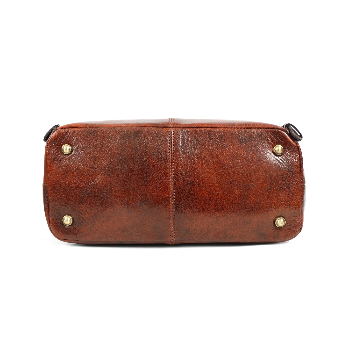 Genuine Leather Vintage Brown Tote & Wristlet Combo | Premium 2-Piece Set for Women