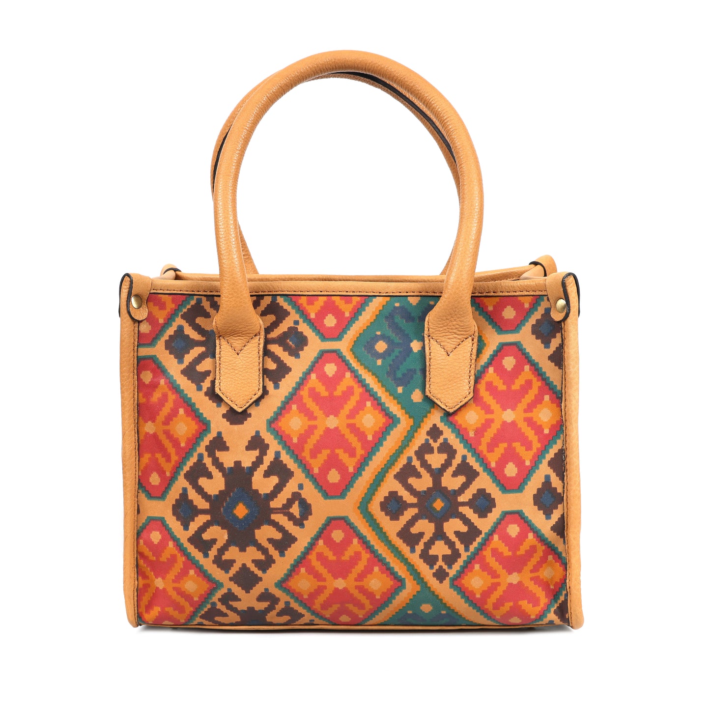 Premium Leather Ethnic 3-Piece Bag Set | Tote, Sling & Clutch
