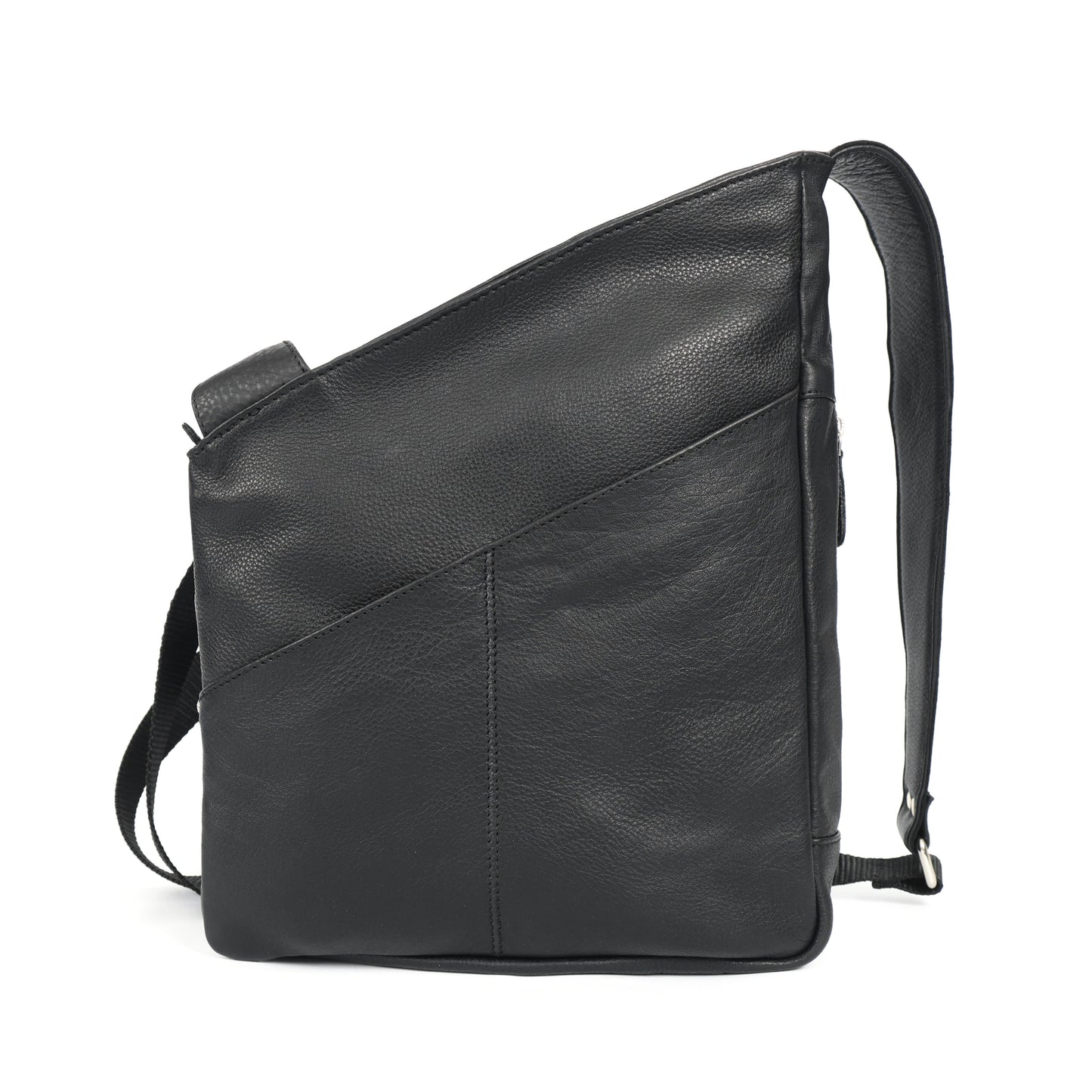 Leather Shopper One Handle Non-Detachable Sling Strap Crossbody Sling Bag
