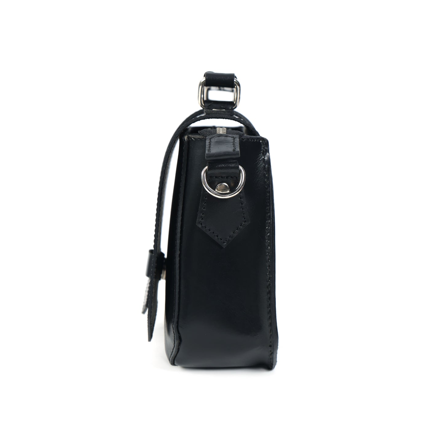Premium Leather Mini Satchel Sling Crossbody Bag