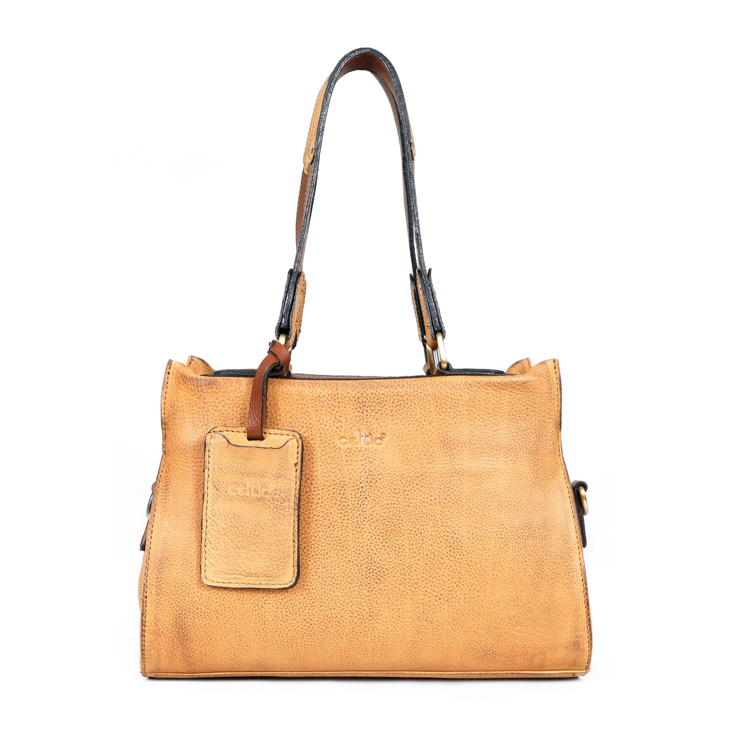Stylish Tan Leather Handbag Combo Set | Premium Tote with Pouch & Wallet