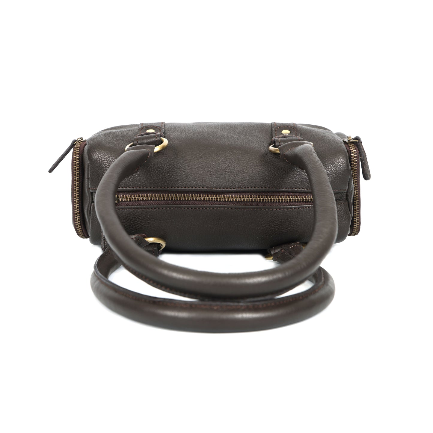 Classic Black Leather Barrel Satchel – Medium Shoulder Tote for Women Art:-BG-1651