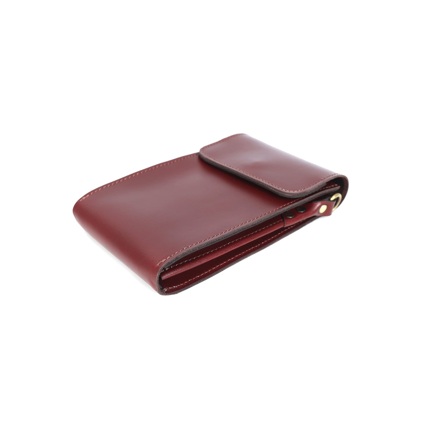 Brown Leather Mobile Pouch with Detachable Sling  Stylish & Functional Crossbody Case.LA-1428