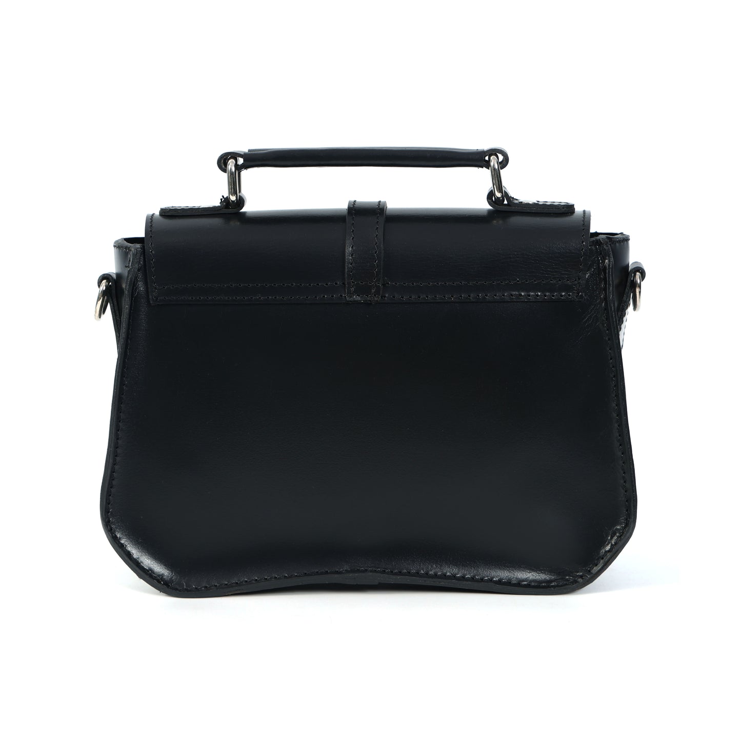 Premium Leather Mini Satchel Sling Crossbody Bag
