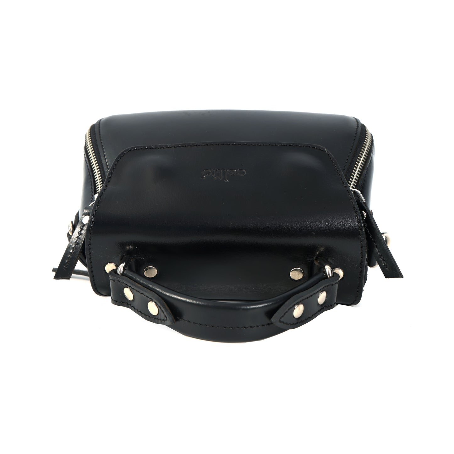 Premium Genuine Leather Top-Handle Handbag with Flap Closure & Zip Compartments