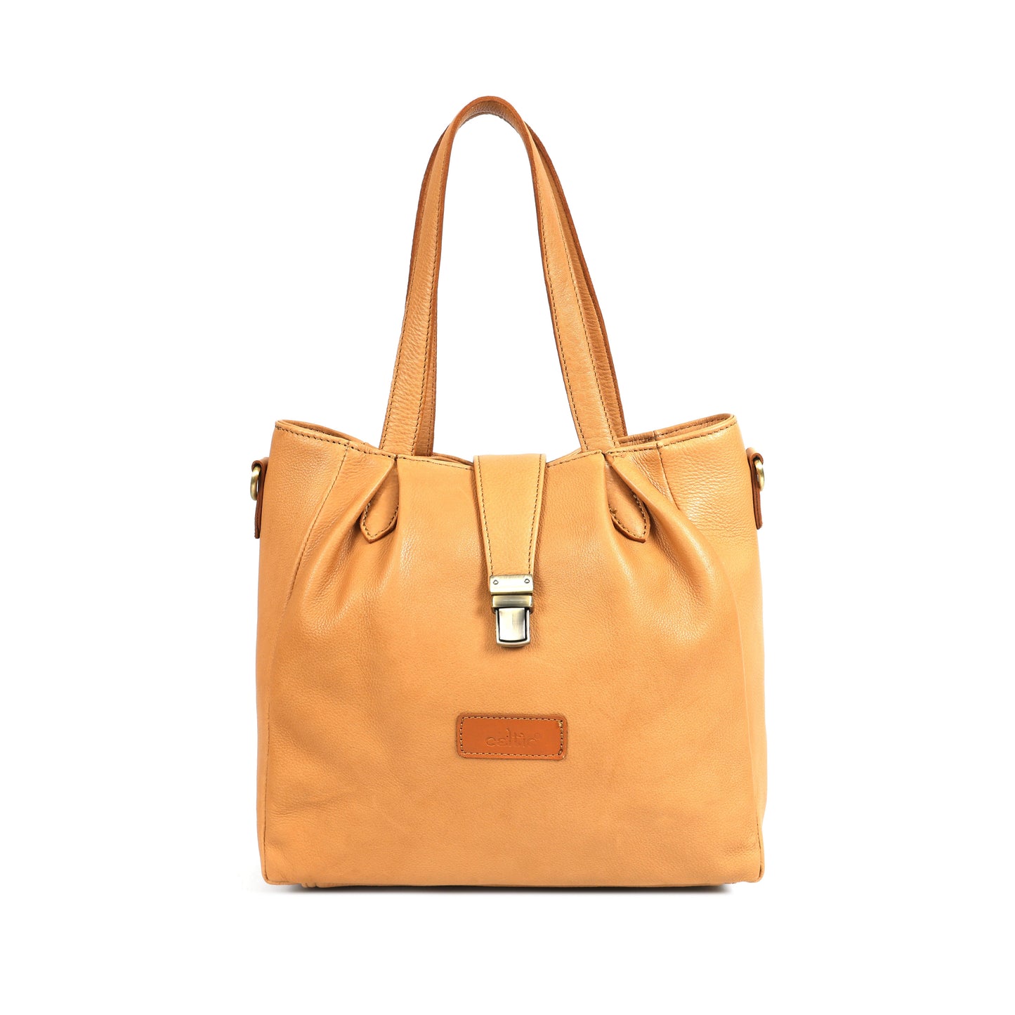 Stylish Tan Leather Handbag Combo Set | Premium Tote with Sling & Wallet
