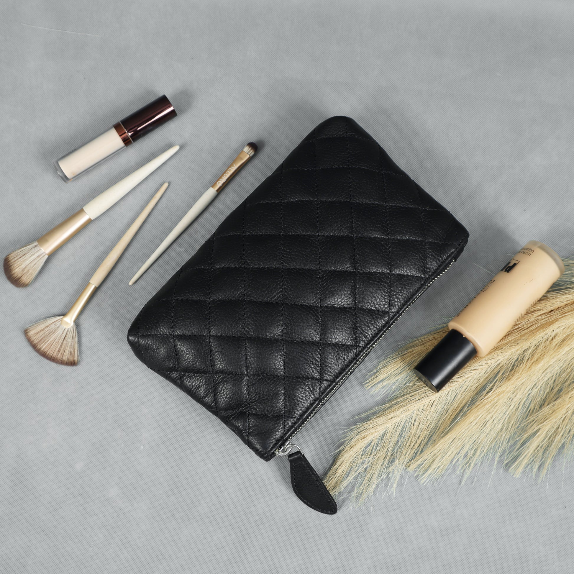 Black Pure Leather Clutch Bag for Women  Elegant & Timeless. BG-1633