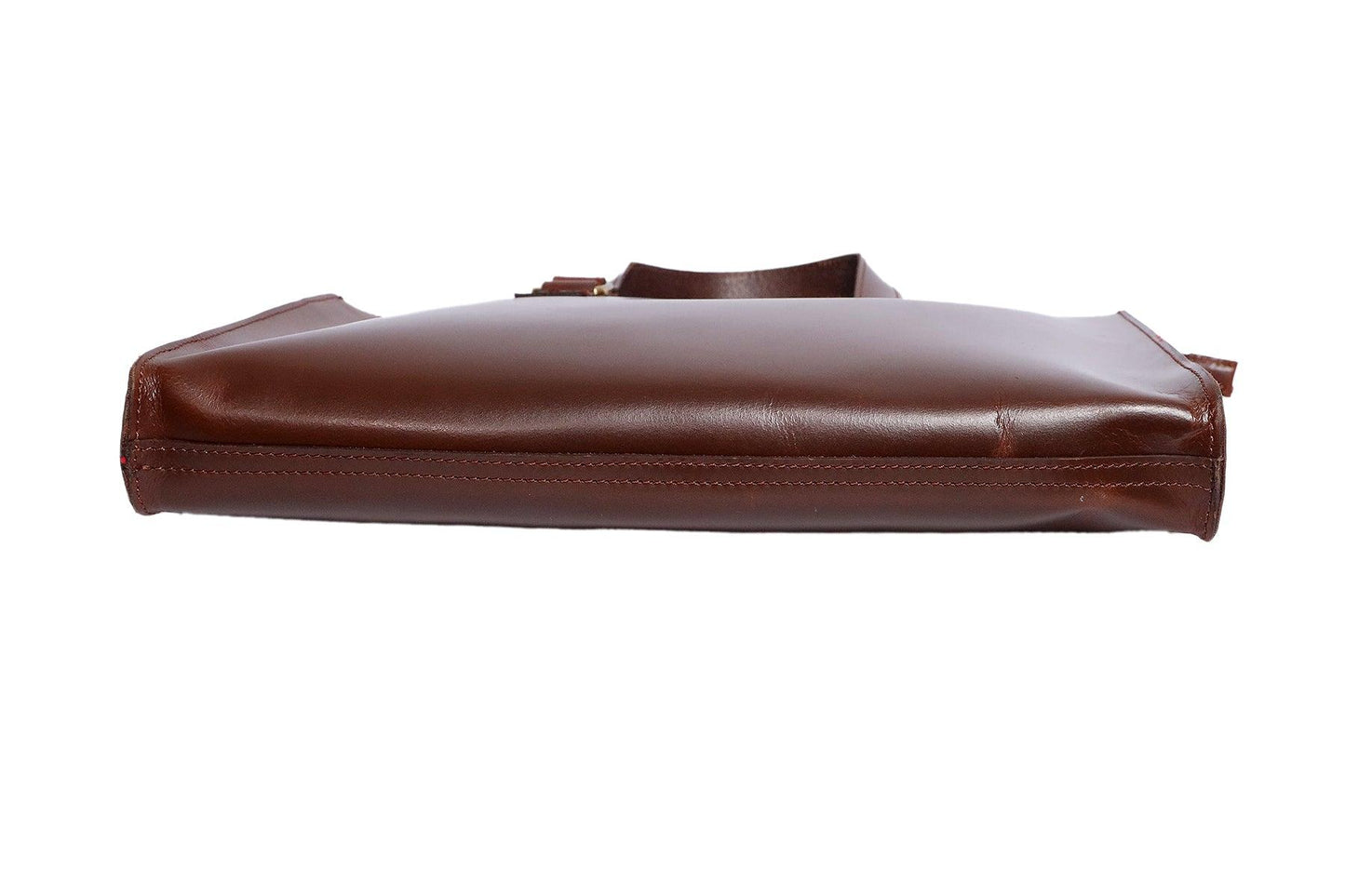  brown color pure leather laptop bag for professional use - INDIA