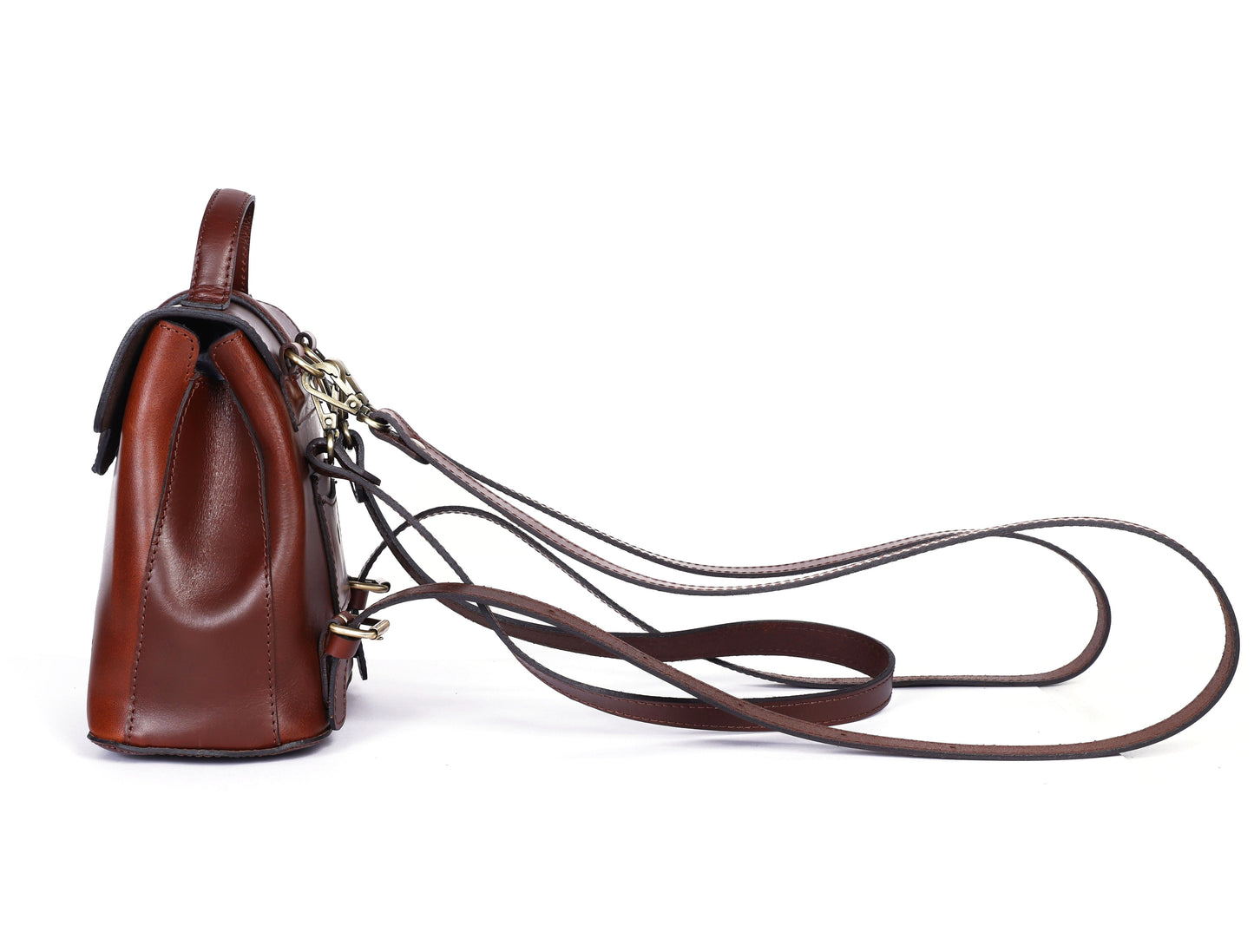 Chic Brown Small Backpack: Elevate Your Style with Fashion and Functionality.  Art: BG-1579