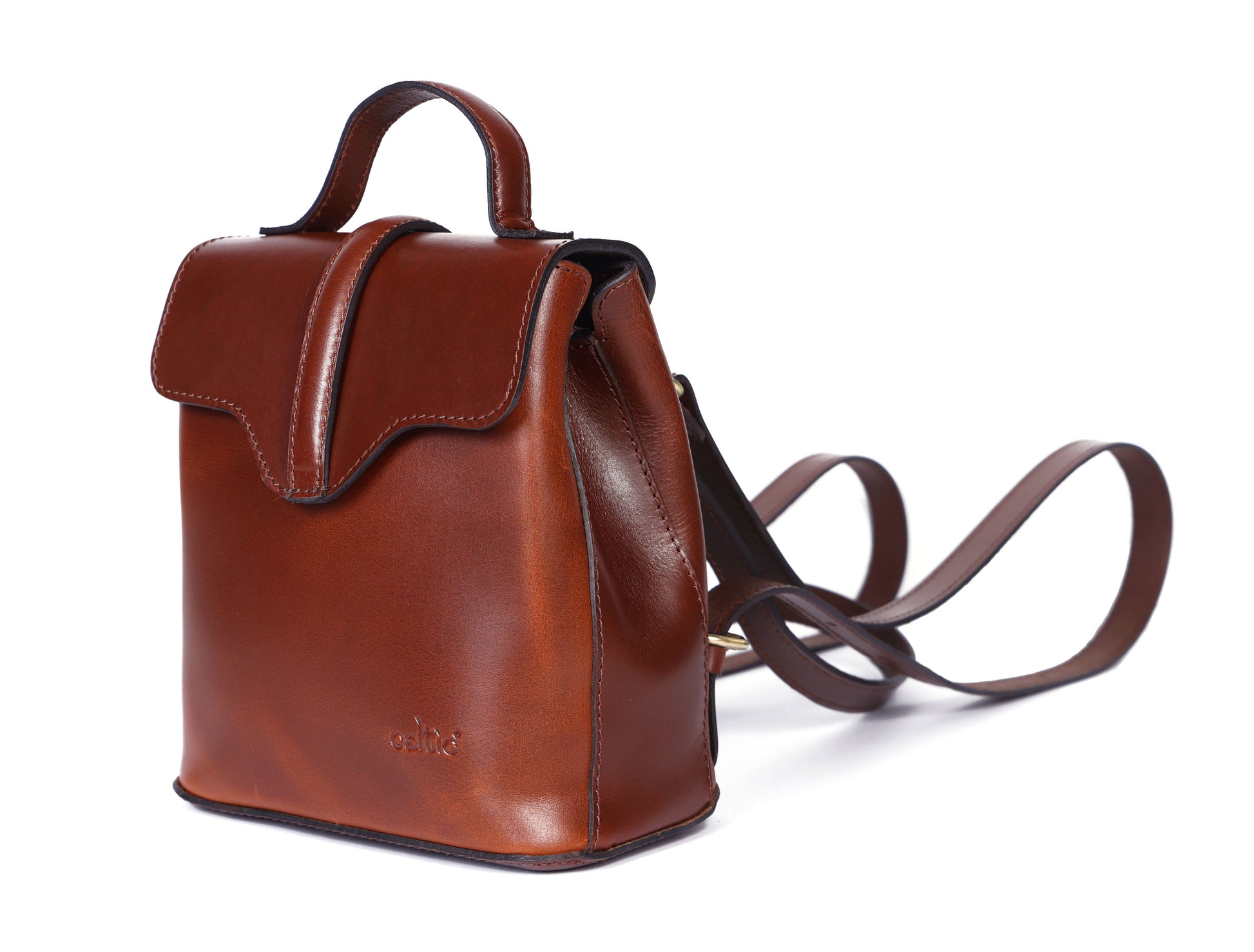 Chic Brown Small Backpack: Elevate Your Style with Fashion and Functionality.  Art: BG-1579