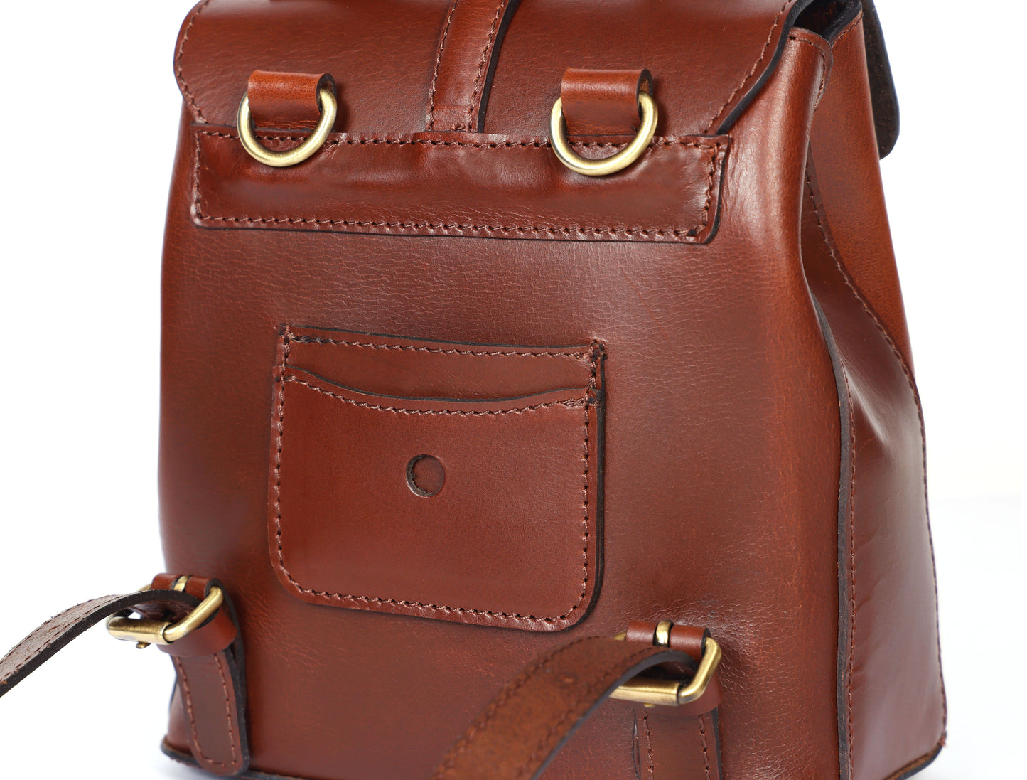 Chic Brown Small Backpack: Elevate Your Style with Fashion and Functionality.  Art: BG-1579