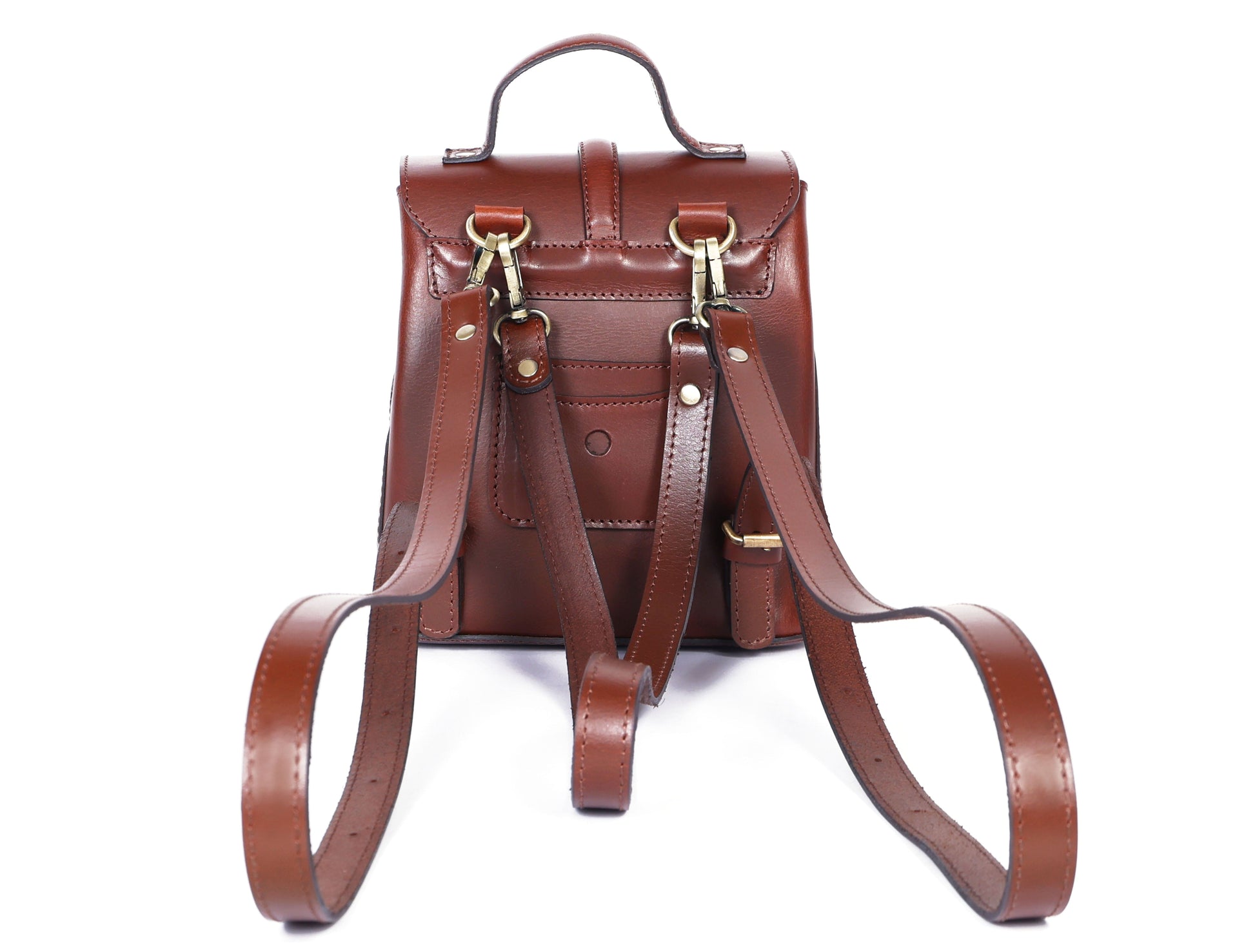 Chic Brown Small Backpack: Elevate Your Style with Fashion and Functionality.  Art: BG-1579