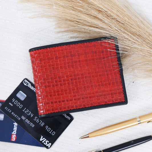 Red Premium Webbing Wallet – Durable, Stylish & Lightweight .LA-1423
