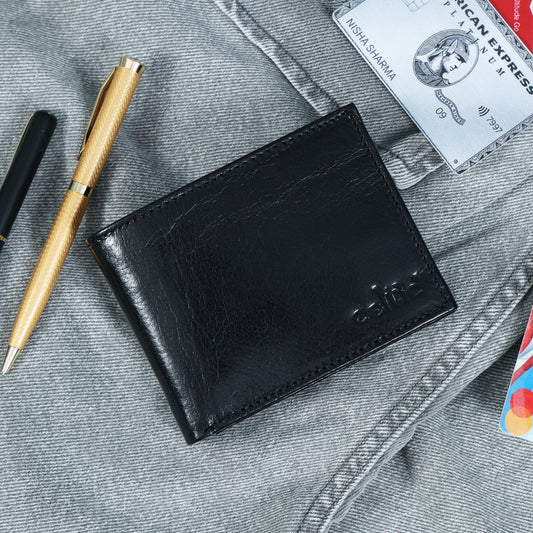 Slim Leather Wallet for Men – Minimalist RFID Blocking Bifold Wallet – Ultra-Thin & Stylish. LA-1398