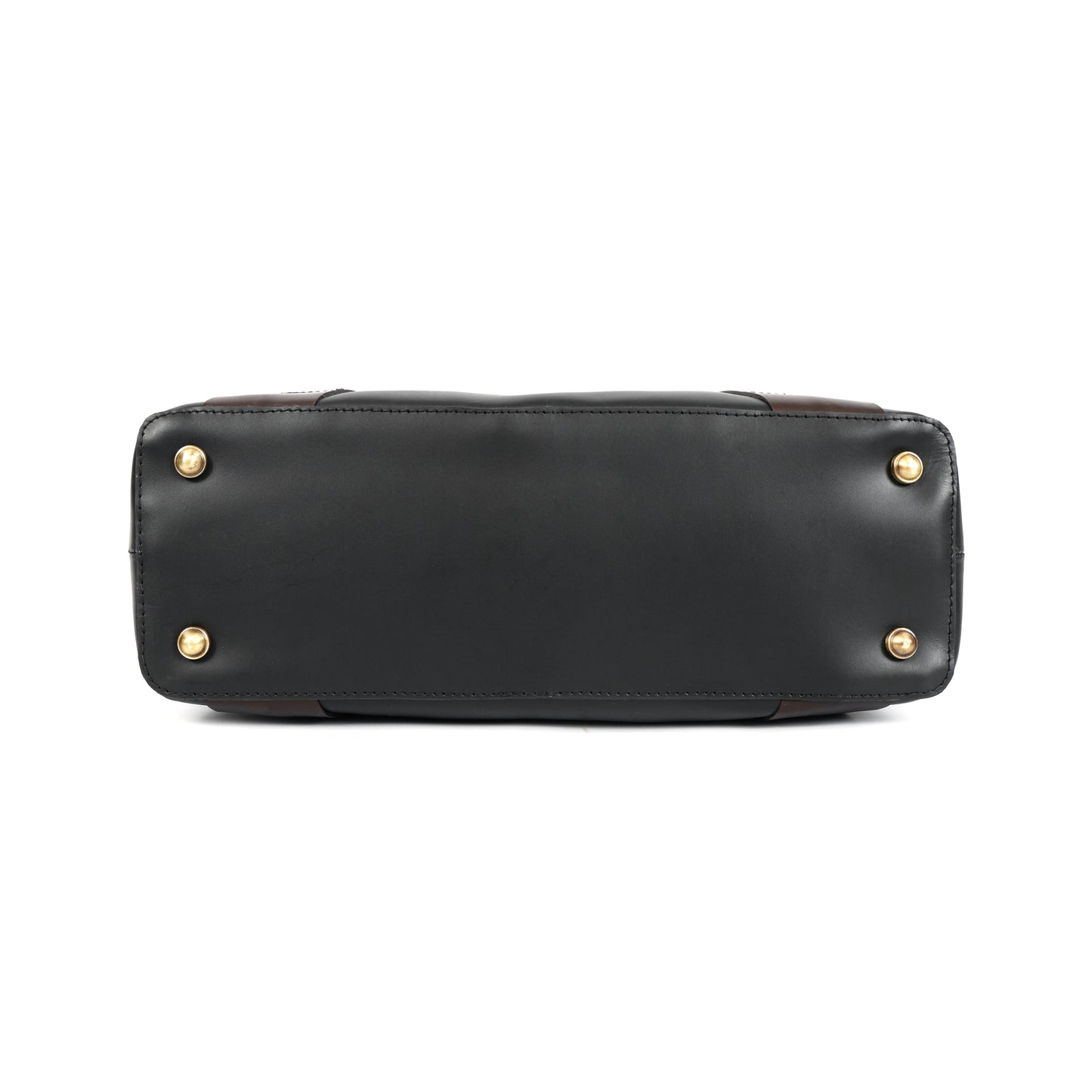 Premium Two-Tone Leather Handbag with Detachable Sling Art:-BG-1678