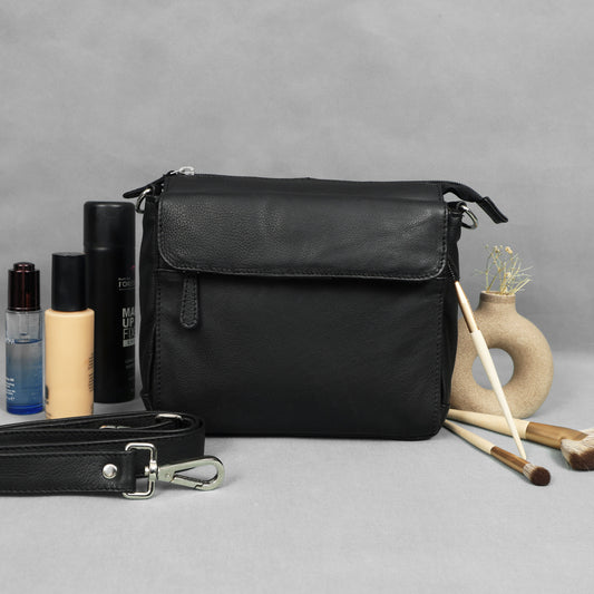 Pure Leather Sling Bag with Extra Storage – Ideal Party Wear for Girls & Women ART: BG-1643