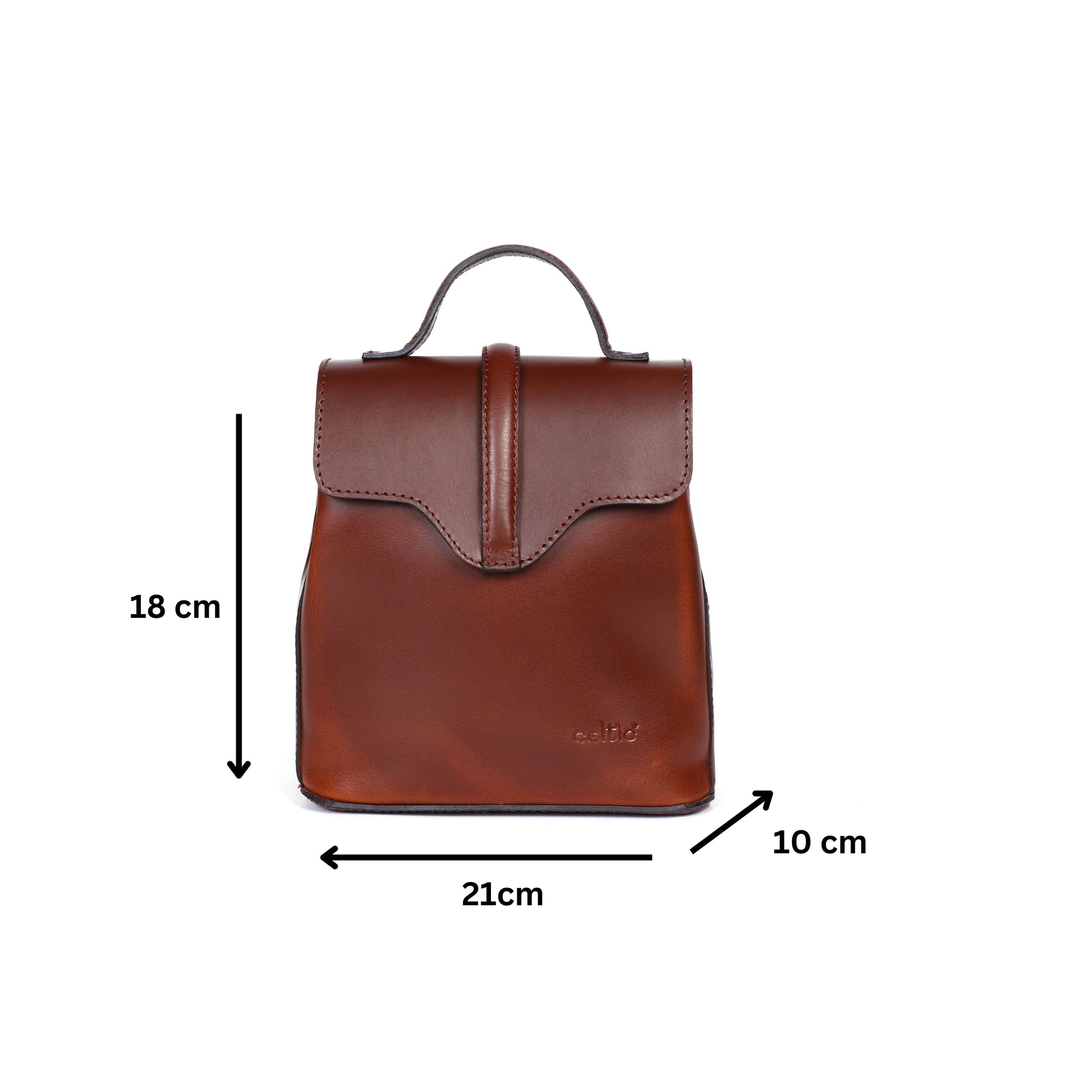 Chic Brown Small Backpack: Elevate Your Style with Fashion and Functionality.  Art: BG-1579