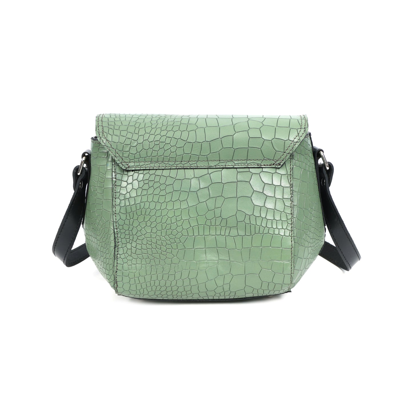 Elevate Your Style with Our Green Croco Leather Sling Bag. Art: BG-BG-1461 - Default Title