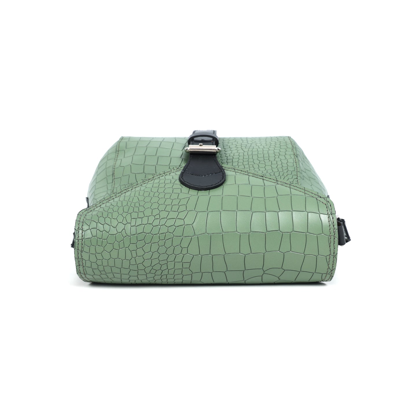 Elevate Your Style with Our Green Croco Leather Sling Bag. Art: BG-BG-1461 - Default Title